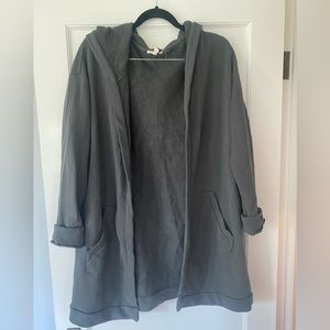 Eileen Fisher organic cotton Terry jacket in Seaweed size large